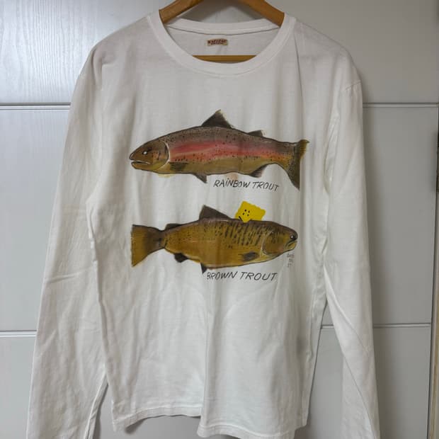 [새상품]캐피탈 20 저지 크루 롱 슬리브(송어티) 화이트 4사이즈