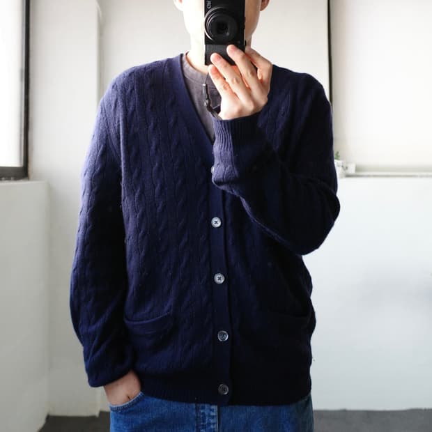 폴로 캐시미어 가디건