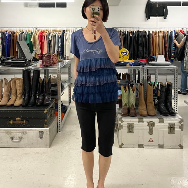 AXES FEMME ruffle t-shirts 엑시즈팜 러플 티셔츠