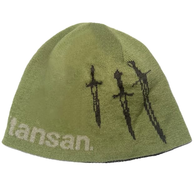 탄산마그네슘 자카드 트리플 나이프 비니 그린