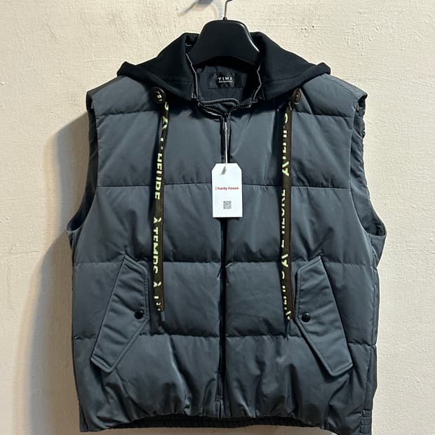 타임 후드 다운 베스트