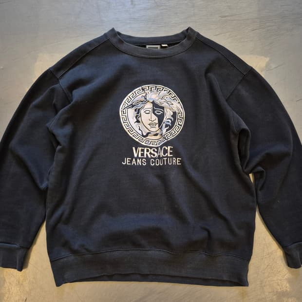 90s 베르사체 진스 꾸뛰르 스웻 셔츠