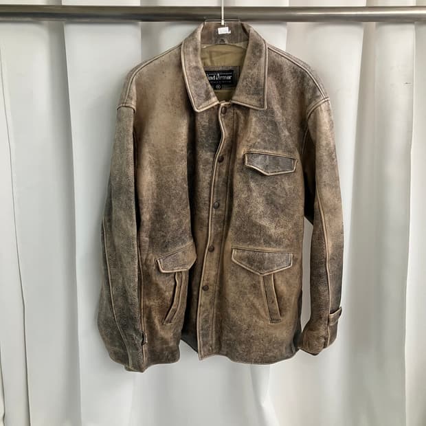 윈드아머 빈티지 레더 자켓 3L