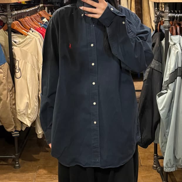 [HI] Polo 폴로 긴팔 셔츠 네이비