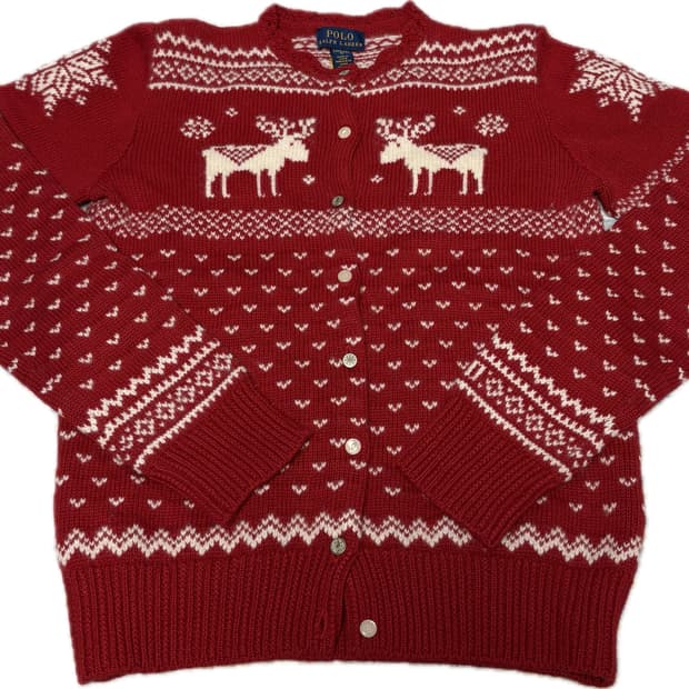 Polo Ralph Lauren 노르딕 스웨터 가디건 L