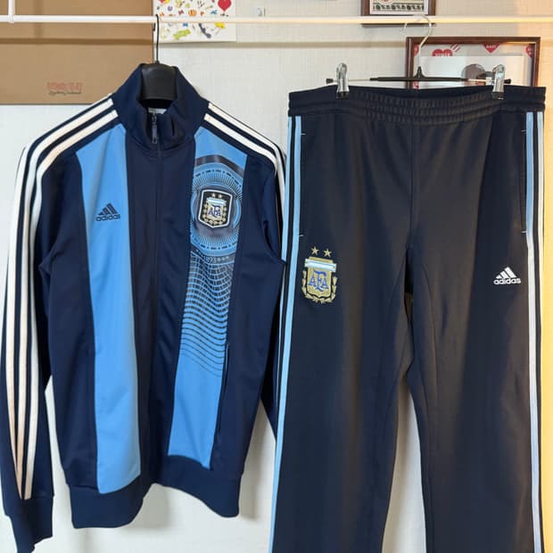 [M,L]아디다스 아르헨티나 국대 AFA 트랙탑 져지 셋업