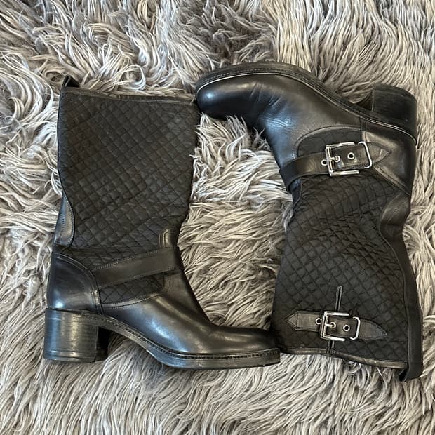 Gianvito Rossi 바이커 가죽 부츠