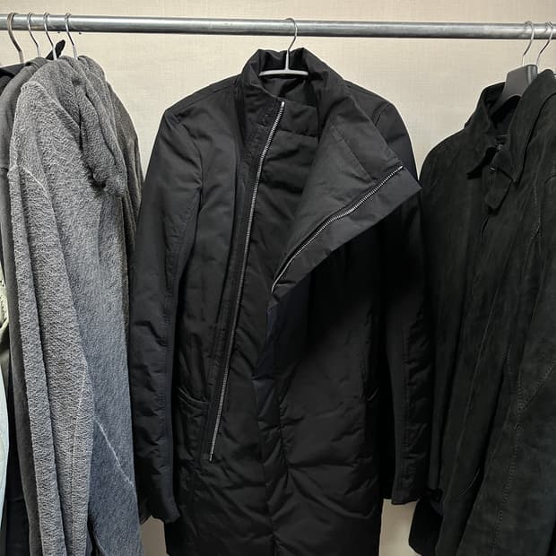 릭오웬스 사선 구스패딩 여성용