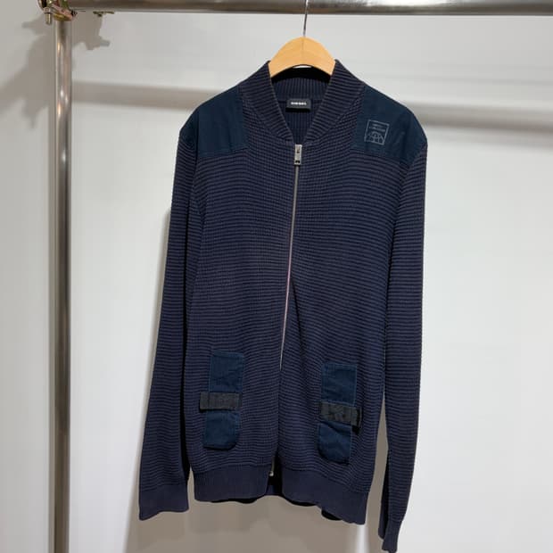 DIESEL knit zip up