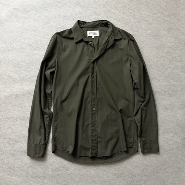 마르지엘라 스티치 코튼셔츠