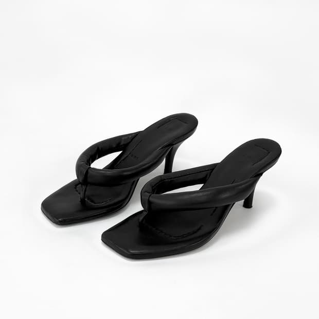 IRO Padded Leather Flip-Flop Heels