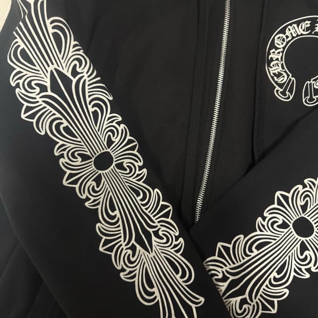 크롬하츠 플로랄 퍽 유 후드집업(M)