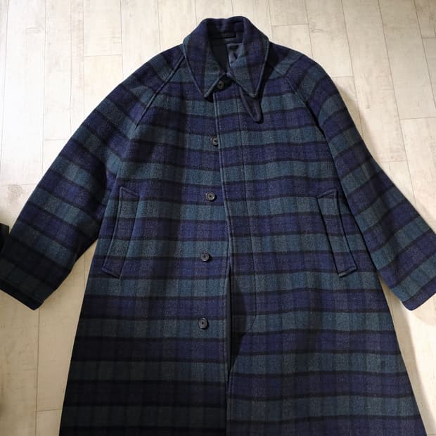 브라운야드 타탄 체크 발마칸 2사이즈