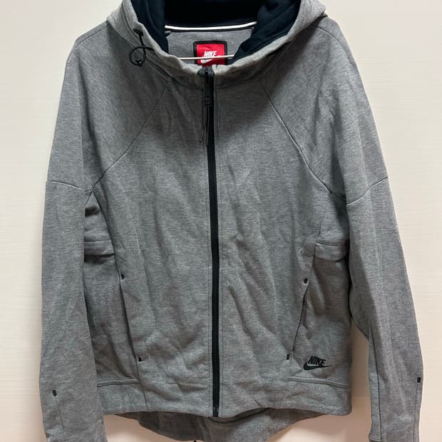 나이키 테크 플리스 후드집업 L 회색