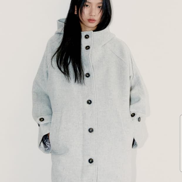 오피쉬 하프 코트 라이트 그래이