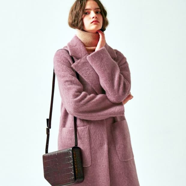 마르디메크르디(Mardi Mercredi) 모헤어 코트 프리사이즈