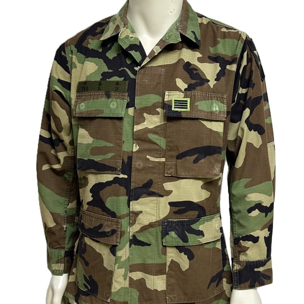 미군 구형 제2보병사단 BDU 우드랜드 전투복 상의 (S/R) (M)