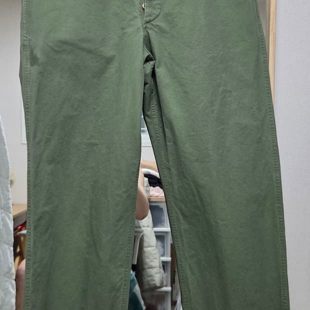 Bronson MFG.CO. 카키 와이드 면바지 38