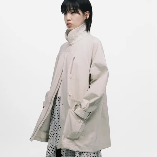 오헤시오 자켓 / TRENCH COLLAR JUMPER, BEIGE