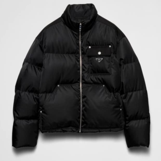 [m]프라다 리나일론 포켓 크롭 패딩 sgc584