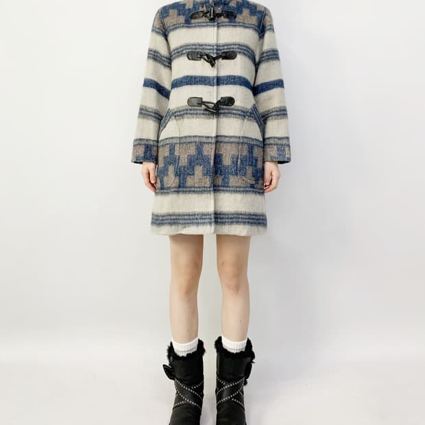 HARUKI 에스닉 더플 코트