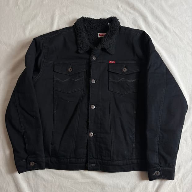 Wrangler 랭글러 블랙데님 쉐르파 자켓 XXL
