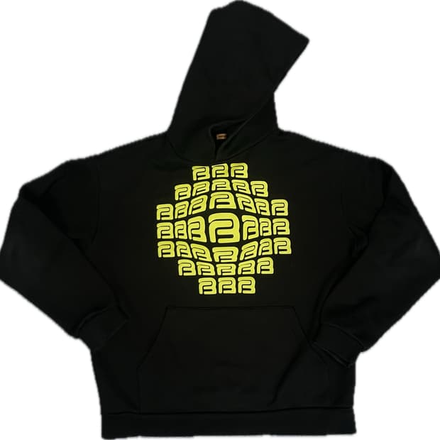 바라간 모노그램 후드티