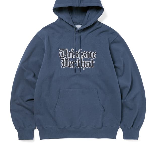 디스이즈네버댓 old english logo hoodie
