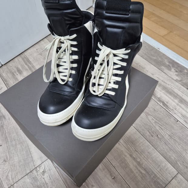 [43] 릭오웬스 지오바스켓 하이 블랙 밀크