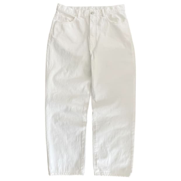 스티븐 알란 화이트 데님 팬츠