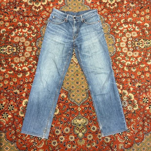 [30] 리바이스 오렌지탭 빈티지 206 워싱 데님 팬츠