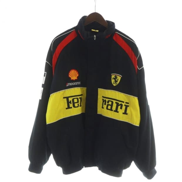 블랙 페라리 F1 자켓