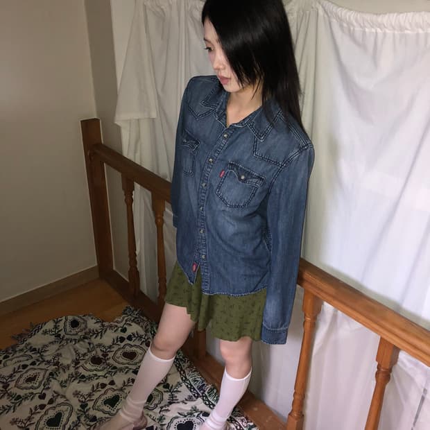 디키즈 데님셔츠