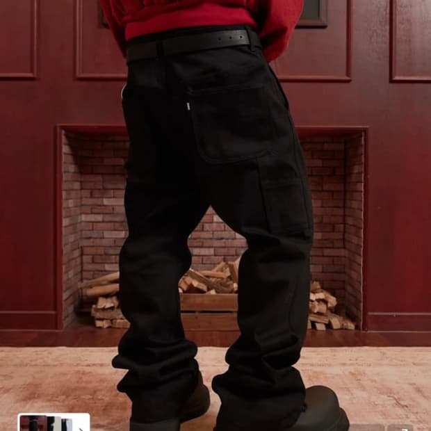 포장그대로새상품) 아르반 루터스 새깅 팬츠 블랙 3