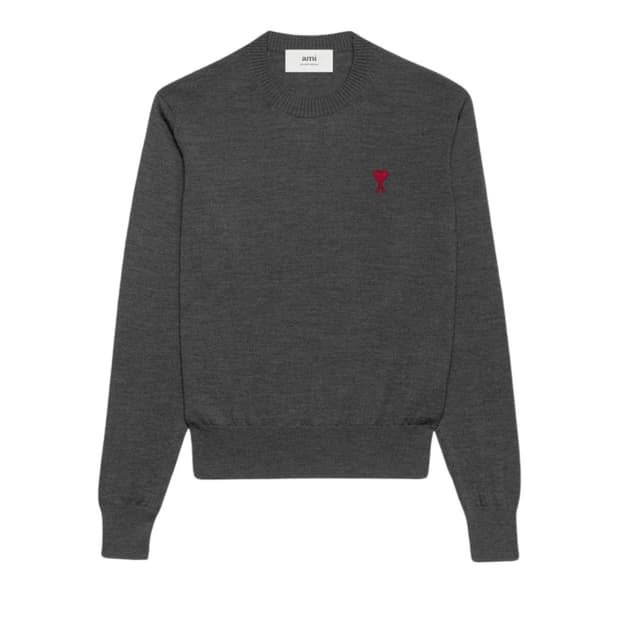 아미 스웨터 헤더 그래이 색상 M