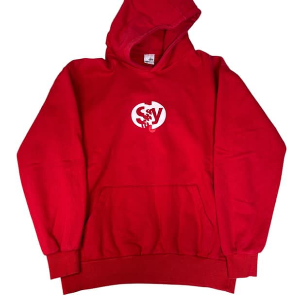 빈티지 90s 올드 스투시 STUSSY 그래픽 후드티 L