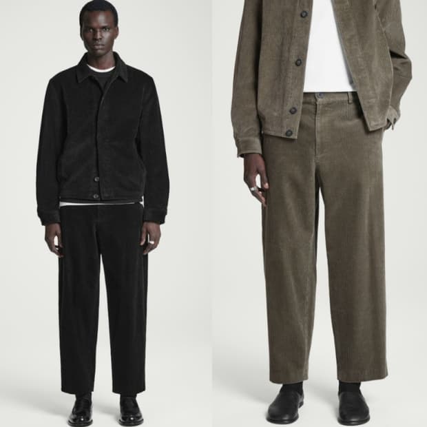 Cos 와이드 레그 코듀로이 팬츠