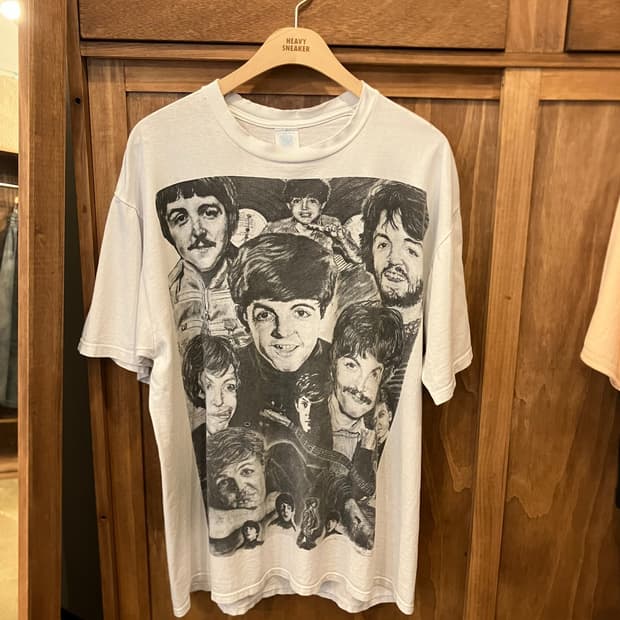 VINTAGE Velva sheen 90's BEATLES BAND T