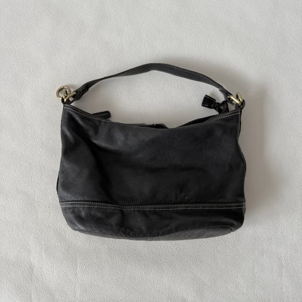 Pre owned 레더 크로스 숄더백