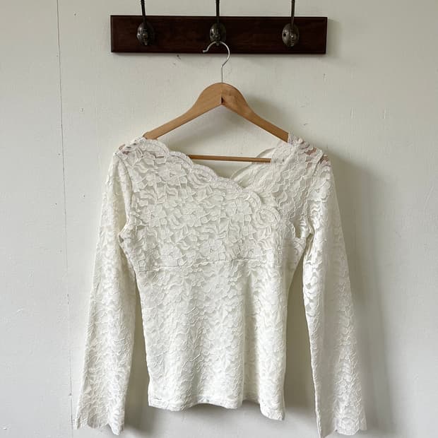 mysty woman 레이스 시스루 탑