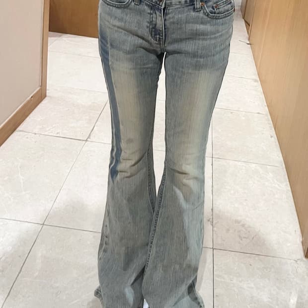 OOTJ 로우라이즈 부츠컷 팬츠