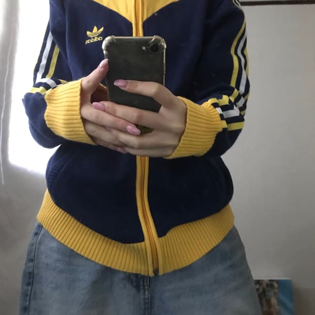 아디다스 00s 네이비 니트집업