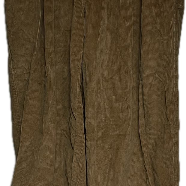 컬러 브라운 와이드 코듀로이 팬츠