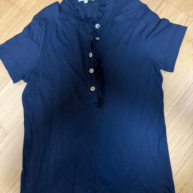 토리버치가디건토리버치반팔네이비반팔네이비카라티네이비티셔츠옷벼룩옷장정리