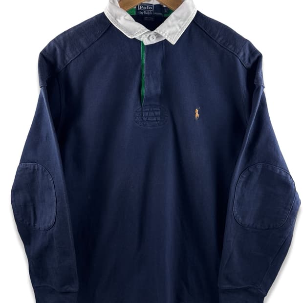 폴로랄프로렌 네이비 패치 럭비셔츠2692