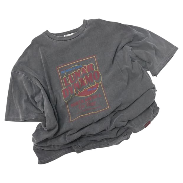 JaVa 자바 클래식 루나 다이나모 투어 피그먼트 차콜 반팔 티셔츠 L