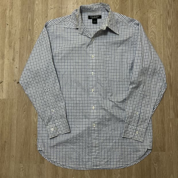 브룩스브라더스 남성 베이직 체크셔츠 M/95 