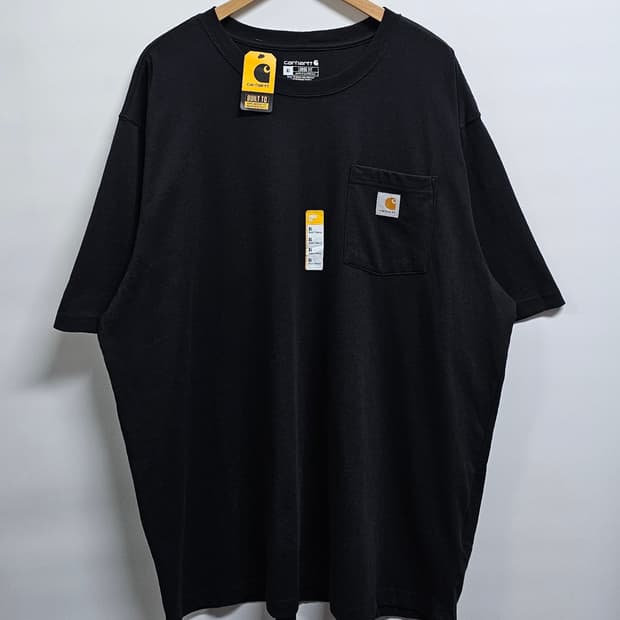 칼하트 블랙 포켓 반팔티셔츠 XL 새상품