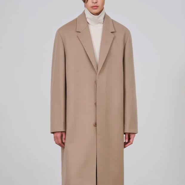 프리미어 퓨어 캐시미어 히든 싱글 코트 [MOCHA BEIGE]