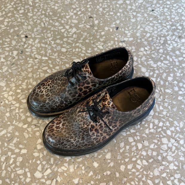 Dr. Martens 1461 Leopard Print Shoes